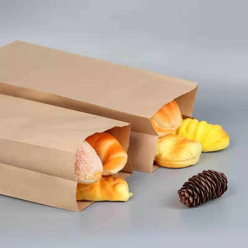 தட்டையான கீழே ரொட்டி காகித பை